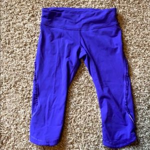 Lululemon cropped running leggings